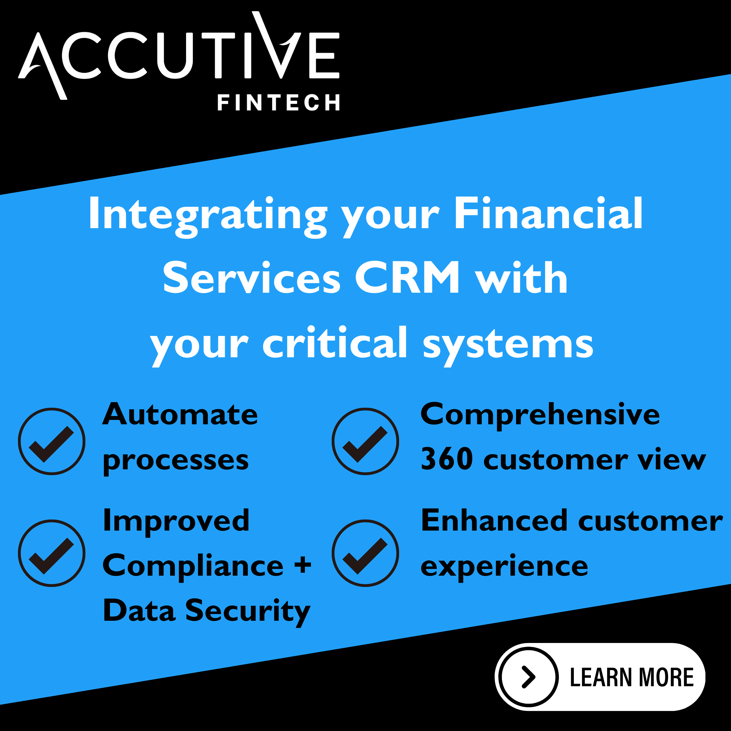 Financial services CRM integrated with critical systems for seamless operations.