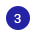 image showing number 3 on a blue background