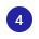 image showing number 4 on a blue background